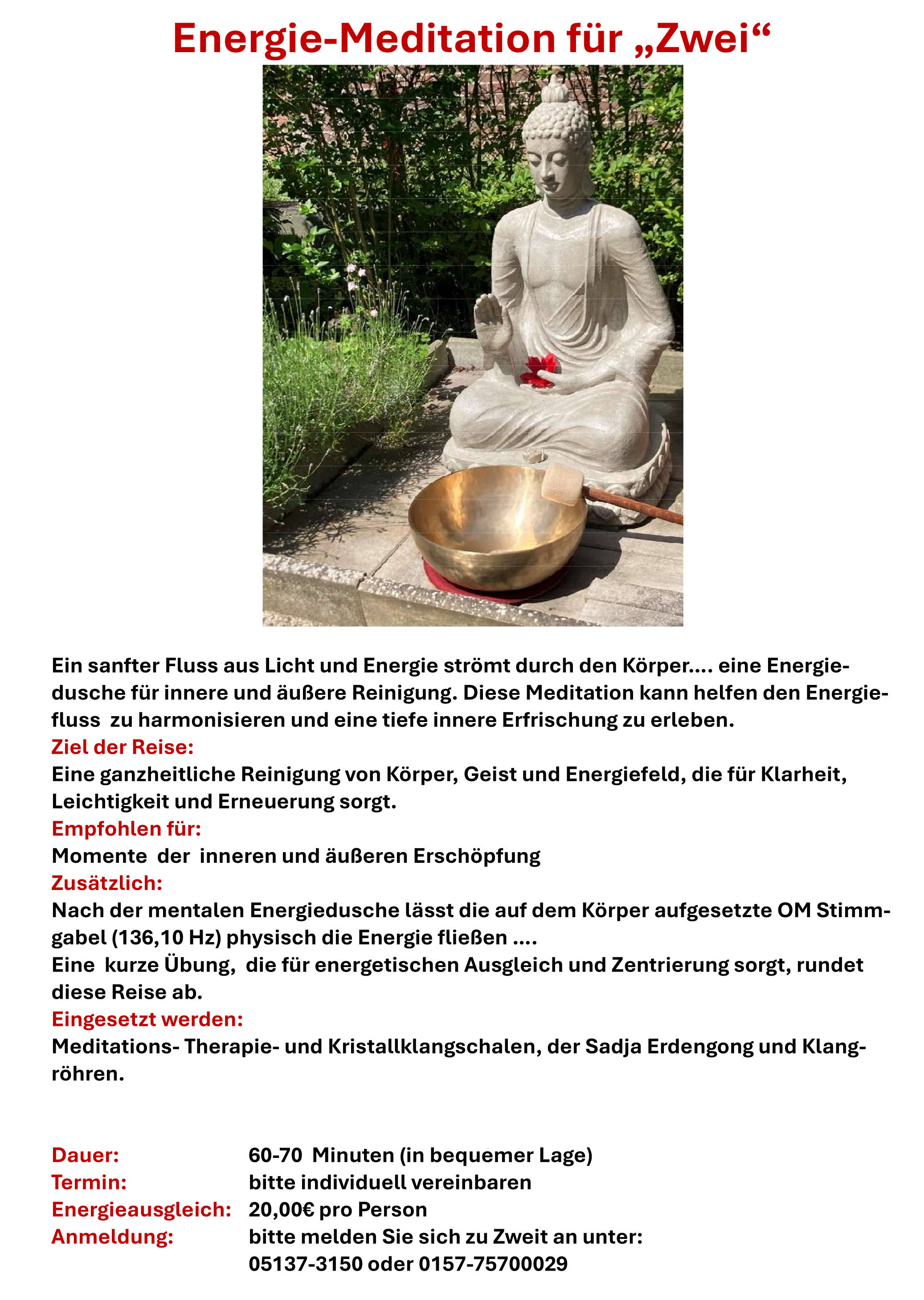Energie-Meditation für 2