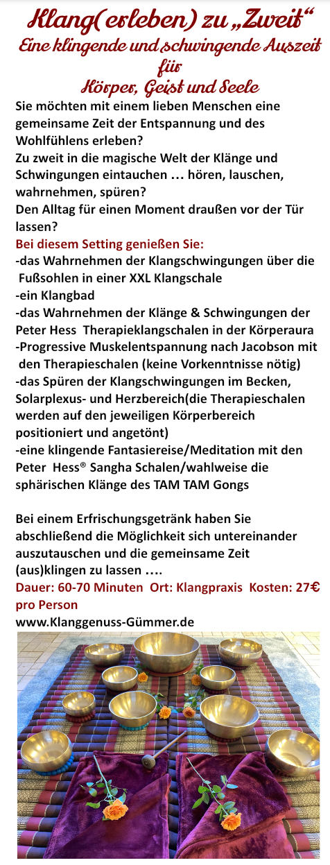 Klanggenuss Gümmer Muttertag
